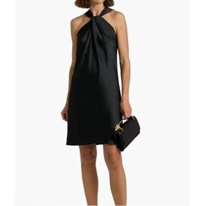 Theory Twist Neck Mini Dress